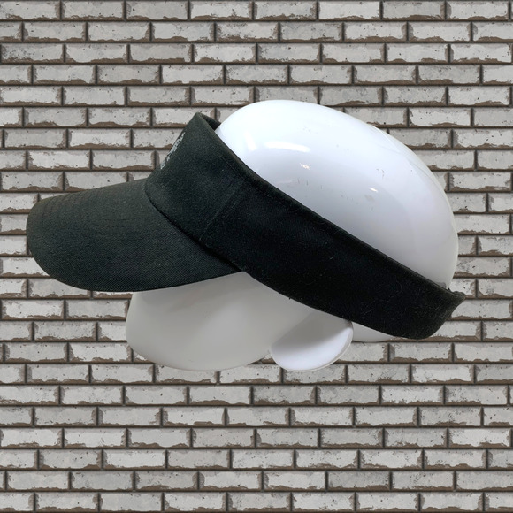 Vintage Y2K Kangol Black Cotton Canvas Sports Visor One Size Hat Cap Eyeshade - Picture 4 of 7